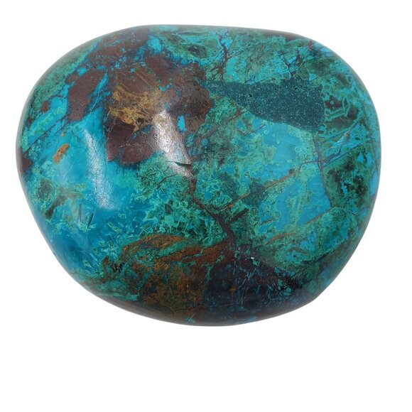 368g 1840ct Peruvian Chrysocolla Polished Mineral Rock Tumbled Stone Green Blue - Picture 3 of 13